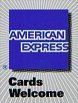 American Express cards welcome