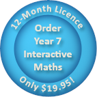 Order a 12-month Year 7 Interactive Maths software Homework Licence for only $19.95.