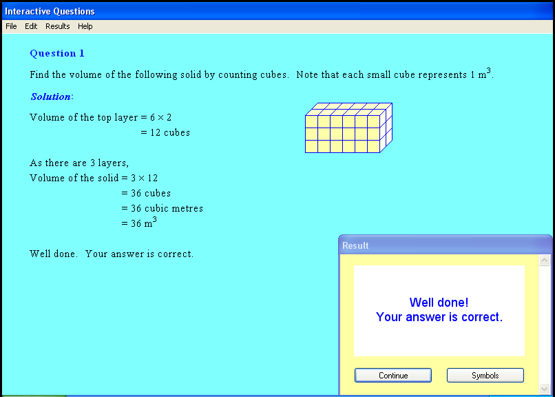 A volume chapter screen shot.