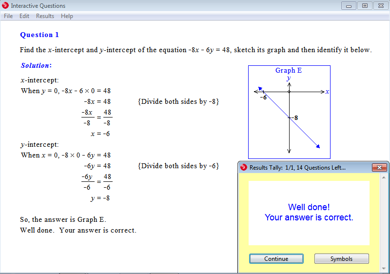 Solution for a question from Year 9 Interactive Maths, Chapter 4: Linear Graphs, Exercise 5: Sketch Graphs.