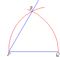 Constructing a 60°, 30° or 15° Angle