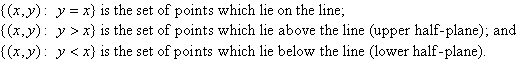 Half Plane Equation